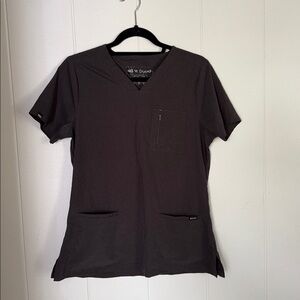 Dark Gray Women's Scrub Top
